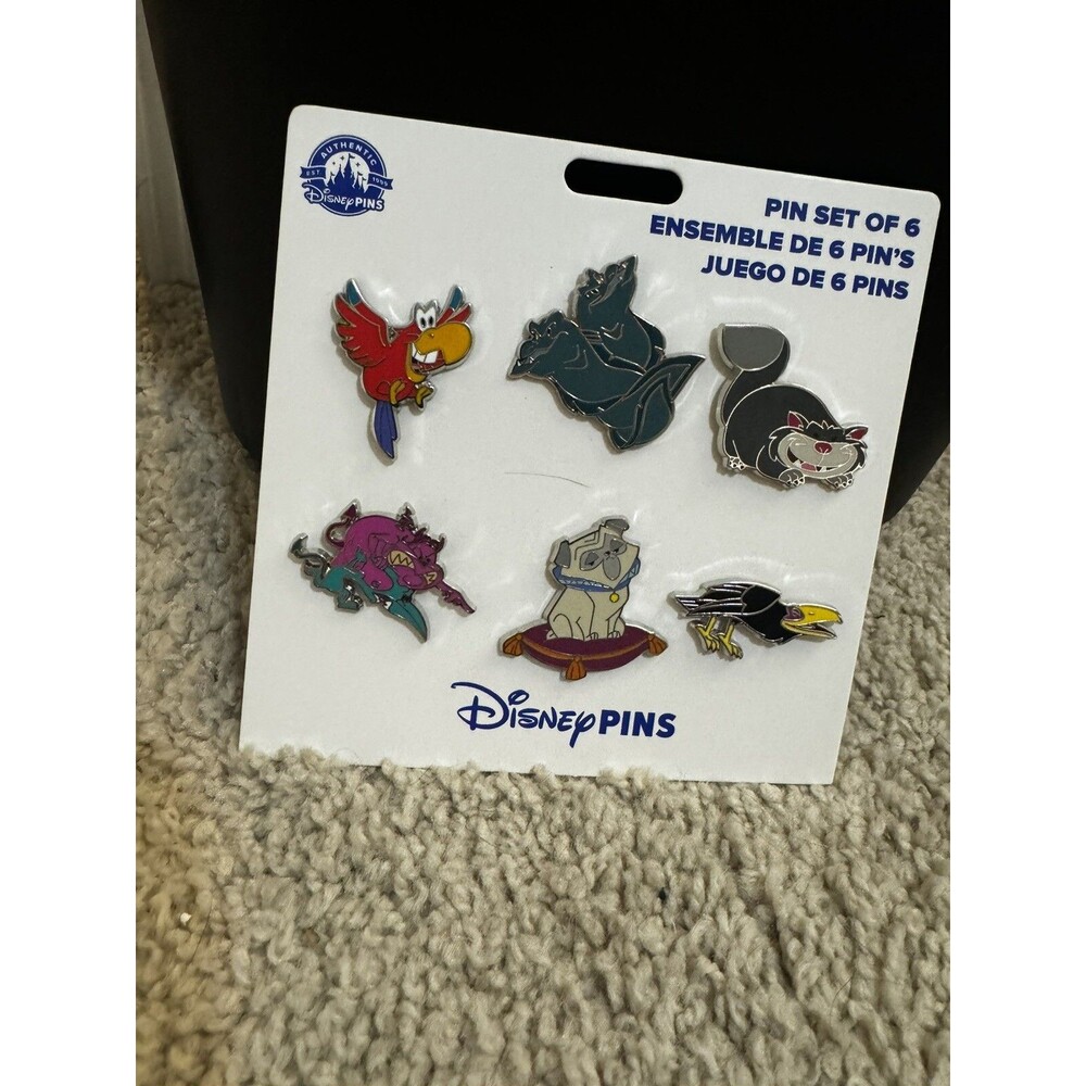 Disney Trading Pins ANIMAL COMPANIONS Villain Sidekicks Booster Set of 6 Lot